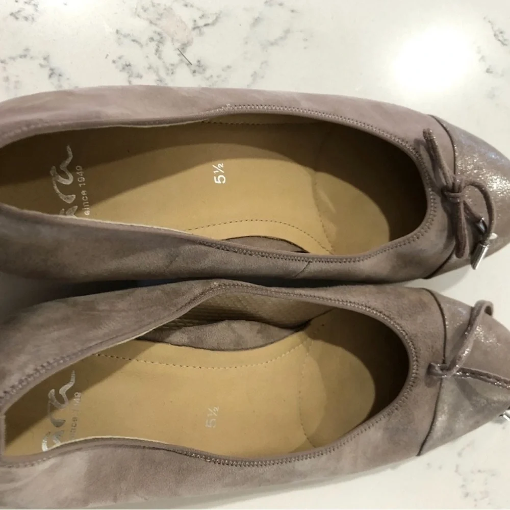 ara shoes rose gold front bow super comfortable #8 - Picture 5 of 12